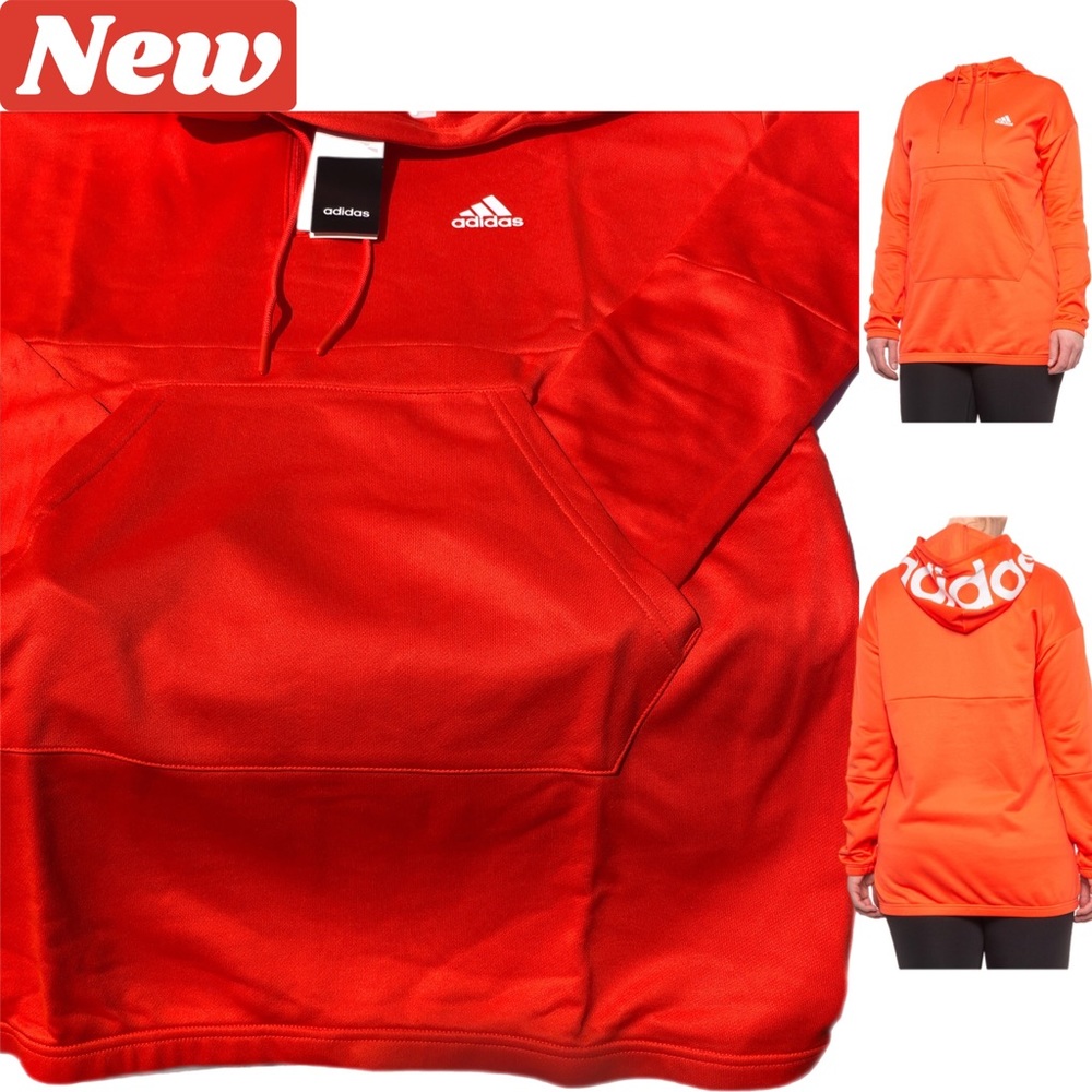 🚨EXPIRES🔜🆕 adidas New A Graphic Hoodie orange size large - Picture 9 of 14